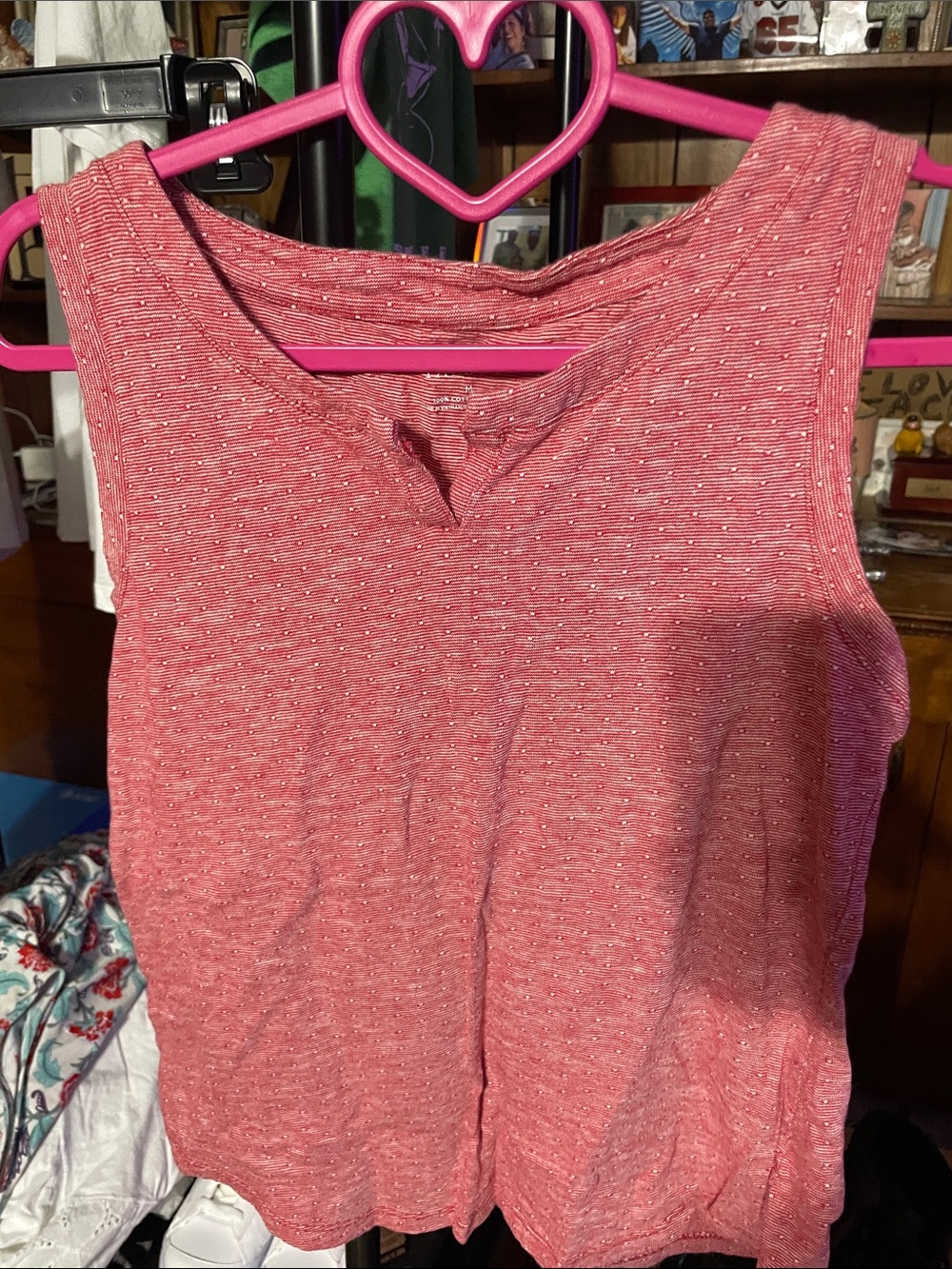 Talbots Heathered Rose Pink Sleeveless Tank